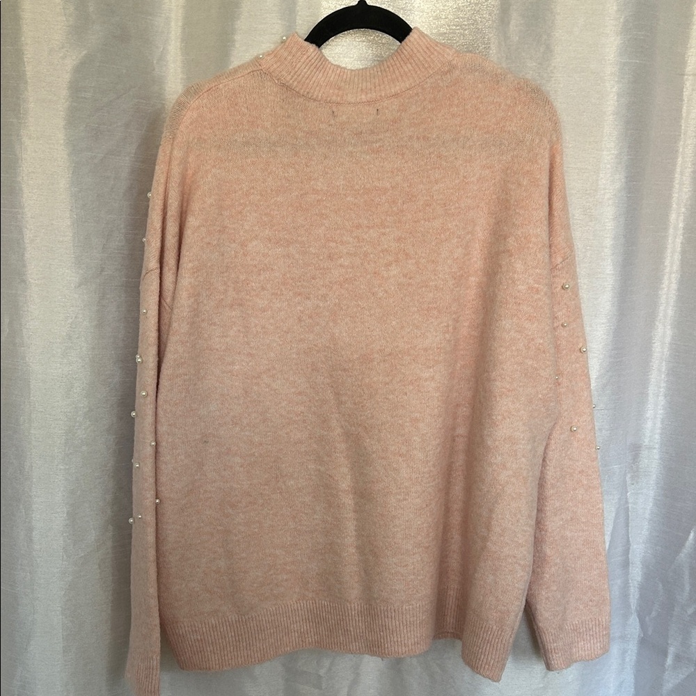 Pink Pearl-Studded Sweater - Picture 8 of 8